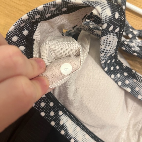 Lululemon Wild Tank Black/Dottie Dream Rose Neutral Blush Black Size 6 - Picture 5 of 6